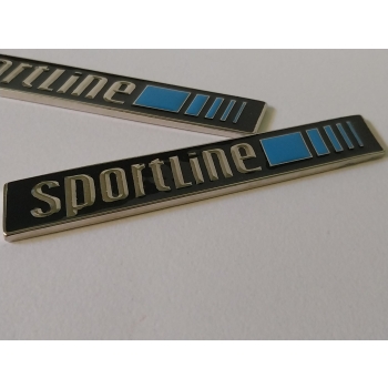 Sportline-Emblem aus Metall, emailliert, für Mercedes Benz W201 W124